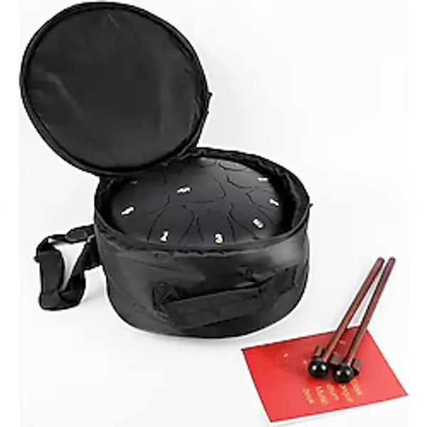 Jwin Jtn-1011 10 Inç 11 Ses Ton Çelik Handpan Tongue Drum Davulu - Siyah