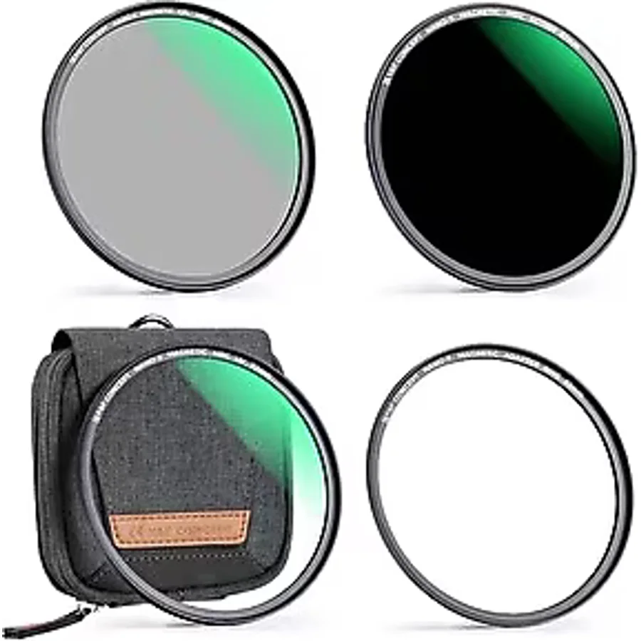 K&F Concept 77mm Magnetic Filtre Set - ND1000 - CPL - UV - Çanta