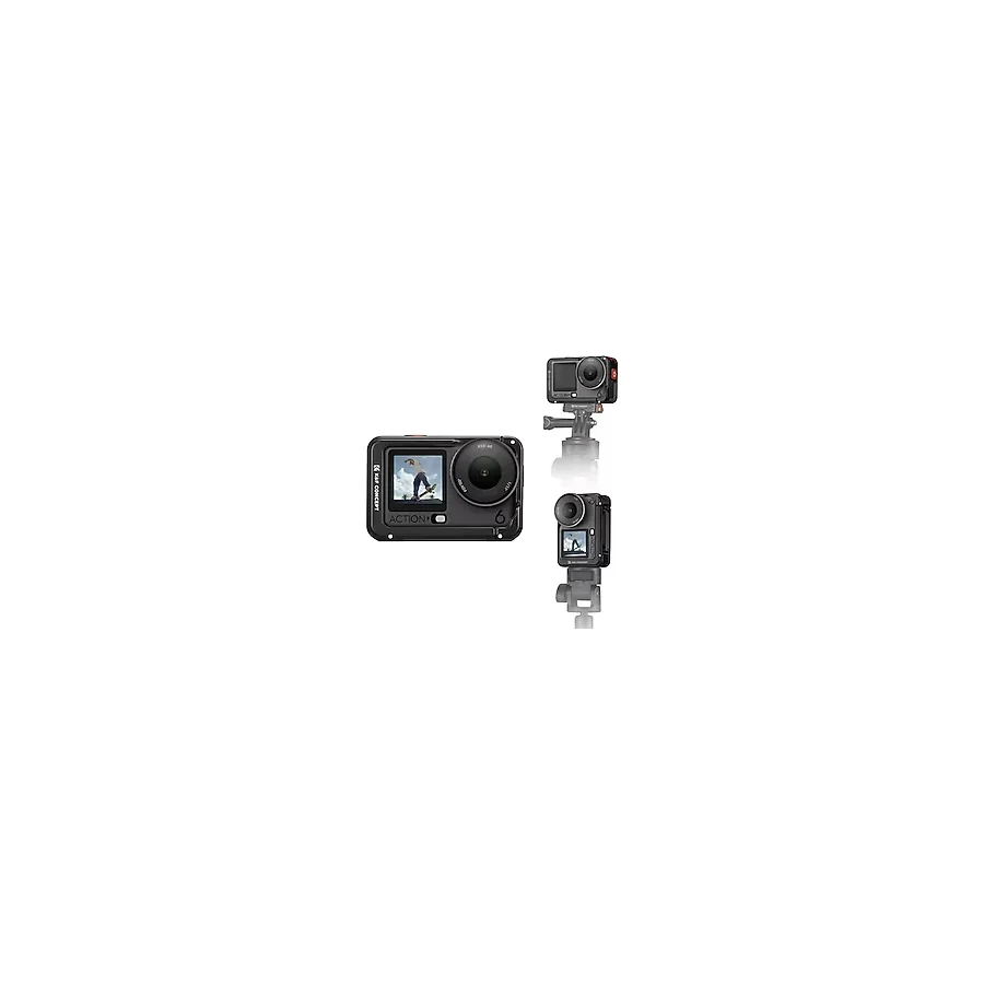 K&F CONCEPT DJI Osmo Action 6 için kamera kafesi, alüminyum gövde genişletme gövdesi, flaş pabucu tutuculu, tripod, selfie çubuğu, kamera aksesuarı için 1/4 inç vida adaptörlü koruyucu gövde