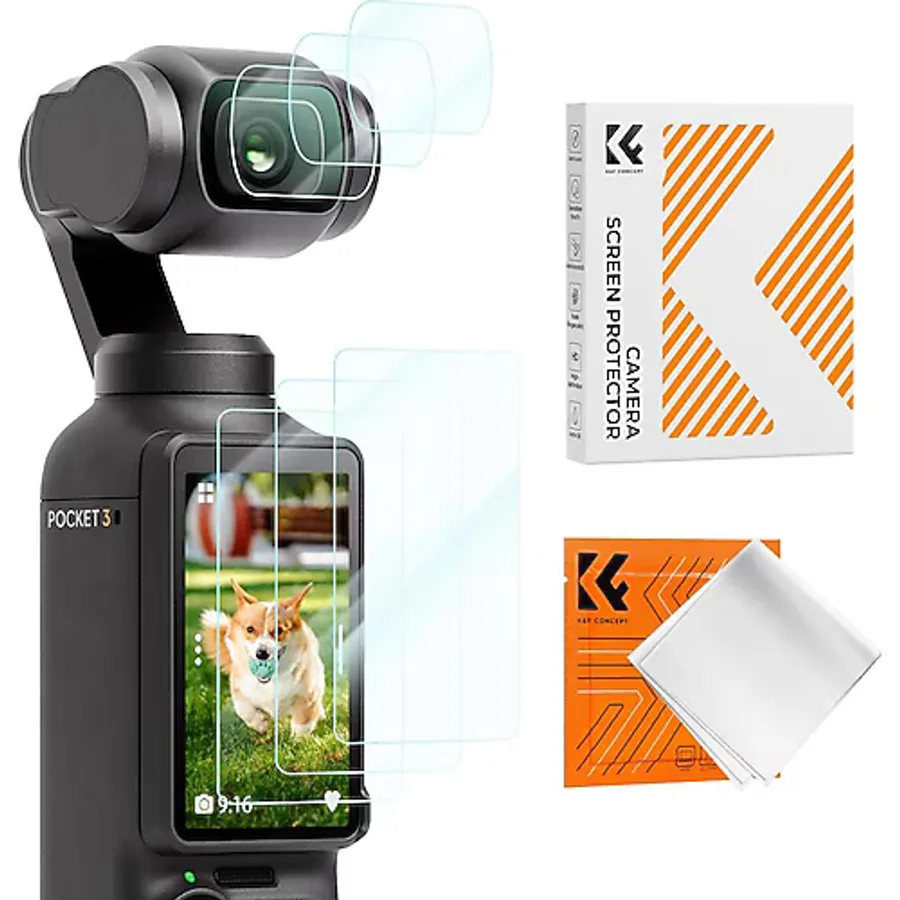 K&F Concept DJI Osmo Pocket 3 Uyumlu Sert Ekran Koruyucu