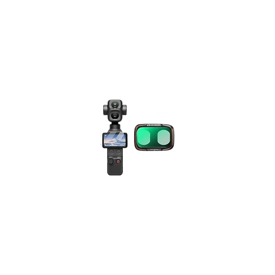 K&F Concept DJI Osmo Pocket 4P Black Diffusion 1/4 Filter (Alüminyum Çerçeve)