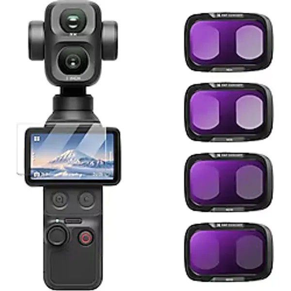 K&F Concept Dji Osmo Pocket 4P İçin 4 Parça ND Filtre Seti (ND4, ND8, ND16, ND32)