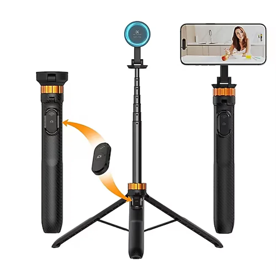 K&F Concept İphone Uyumlu Magsafe Selfie Çubuğu & Tripod (162Cm)