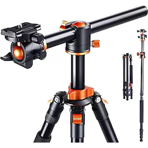 K&F Concept SA254T3 Profesiyonel Alüminyum Tripod