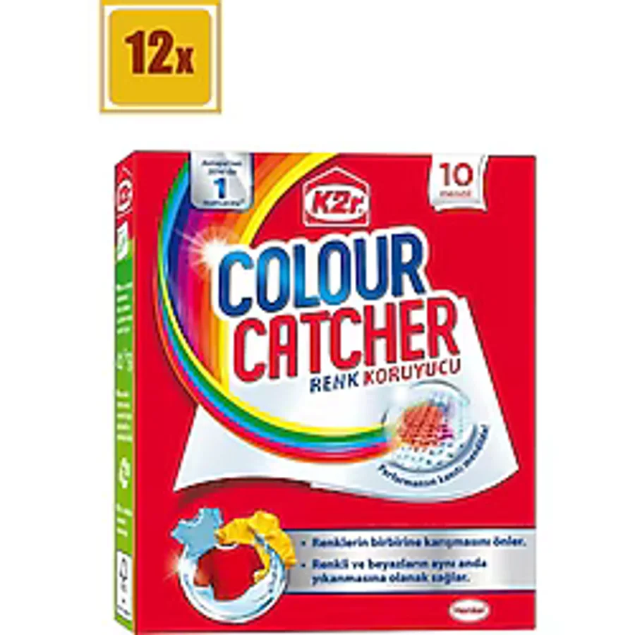 K2R Colour Catcher Renk Koruyucu Mendil 10'lu 12 Adet