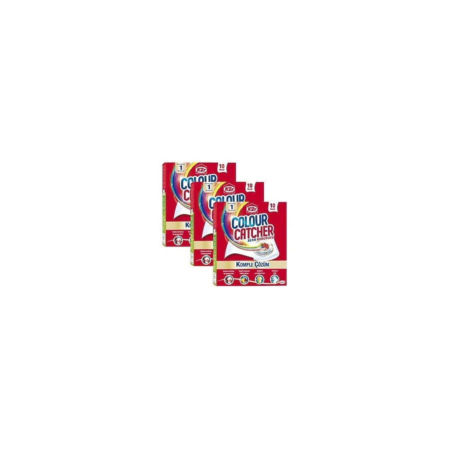 K2R Colour Catcher Renk Koruyucu Mendil 10'lu 3 Paket - 30 Yıkama