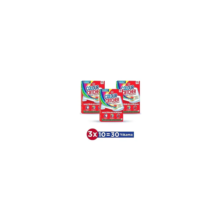 K2r Renk Koruyucu Mendil 3 x 10'lu Paket (30 Yıkama)