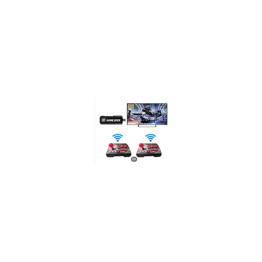 Kablosuz Çift Joystick Retro Player Arcade 9000 Oyun Tv Bağlanan Atari Video Game Hd Oyun Makinası
