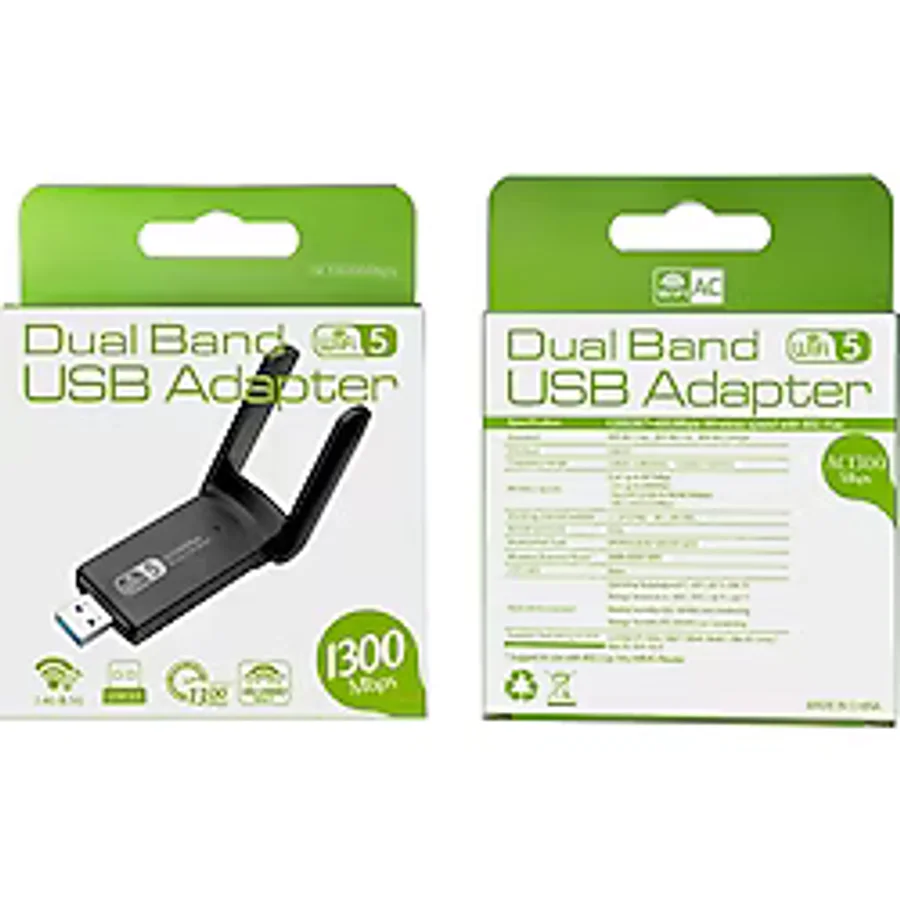 Kablosuz Wifi Alıcı AC1300 Mbps Dual Band USB 3.0 Adaptör