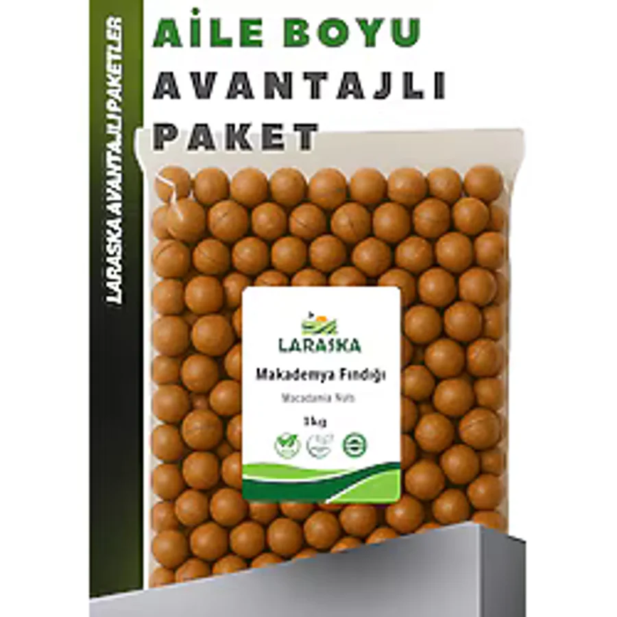 Kabuklu Kavrulmuş Makademya Fındığı 1kg Macadamia Nuts in Shell