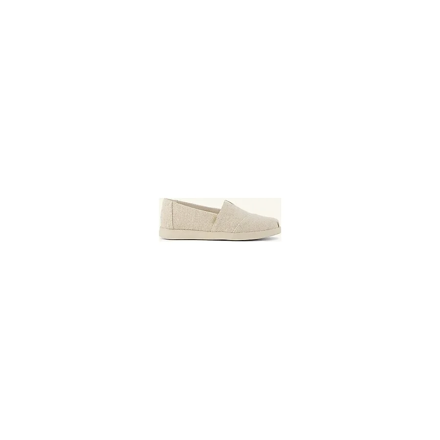 Kadın Espadril 10023035 Toms ALPARGATA PLUS Champagne Glimmer Slub Canvas