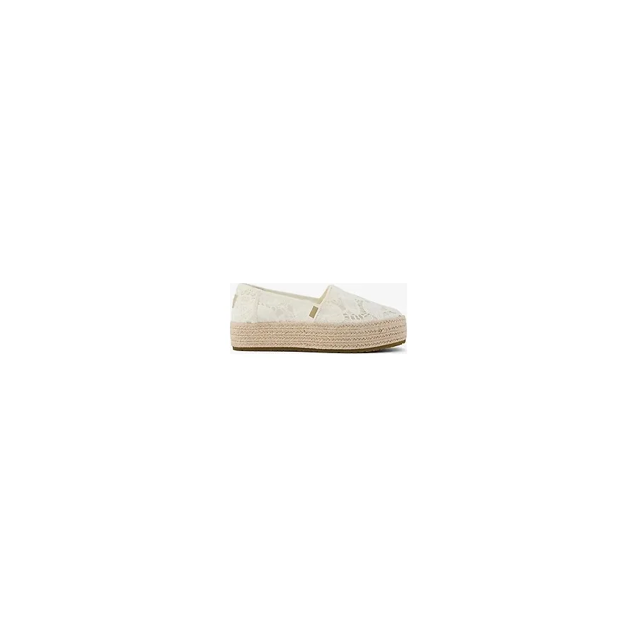 Kadın Valencia Espadril 10023045 1002304 Toms VALENCIA Floral Crochet