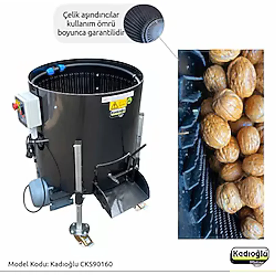 Kadıoğlu CKS90 180 lt Ceviz Soyma Makinesi