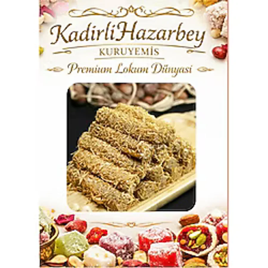 Kadirli Hazarbey Kuruyemiş Pestil& Köme Kadayıflı Pestil Sarması içerisi Findik Ezmeli 150 gr