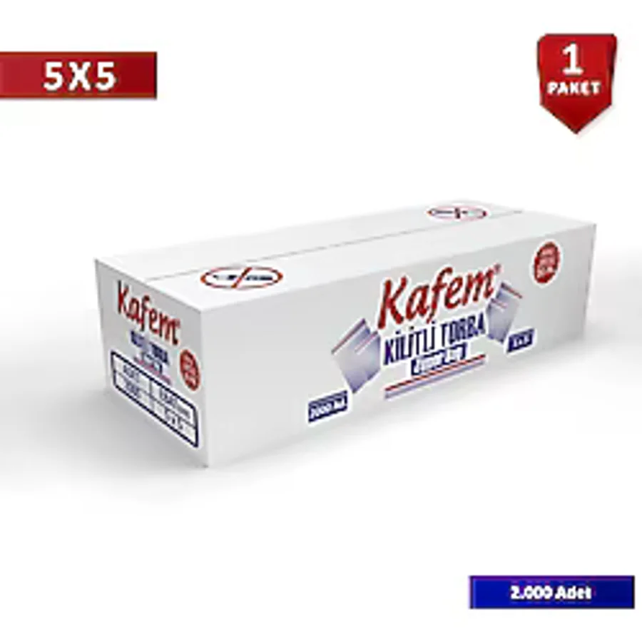 Kafem 5 x 5 cm Kilitli Poşet / Naylon Torba 2000 Adet