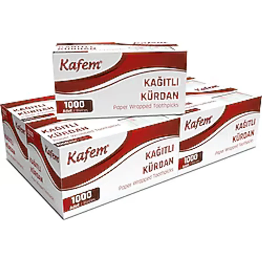 KAFEM Kağıtlı Kürdan 1000 Lİ X 5 Paket - Kafem