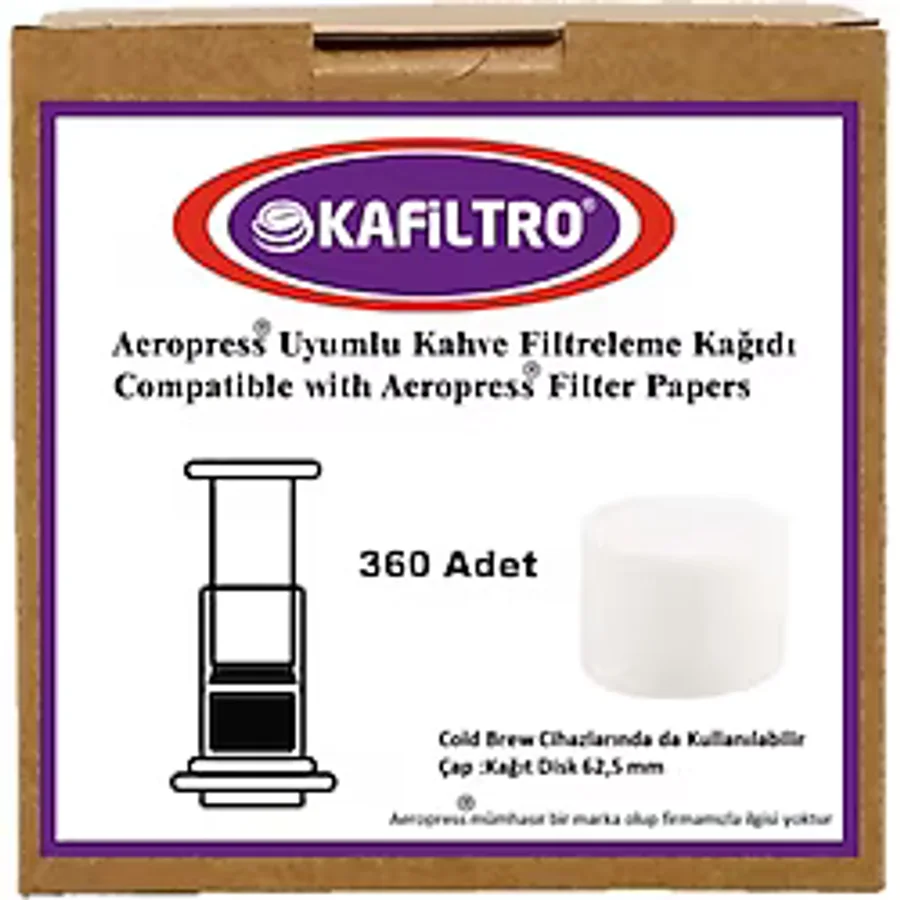 Kafiltro Aeropress Uyumlu Kahve Filtresi 360ad.