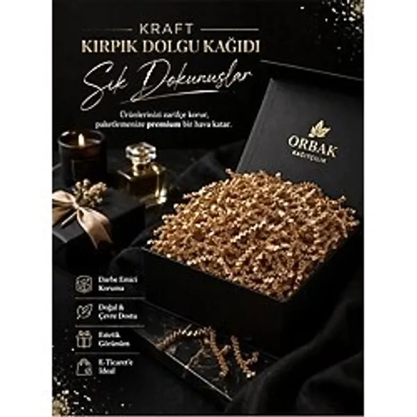 Kağıt Kırpık Dolgu Malzemesi 500 gr - Doğal Kutu Içi Koruyucu Ambalaj