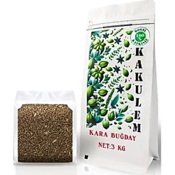 Kakulem Sertifikalı Kara Buğday Tavuk Güvercin Kuş Yemi 3 Kg