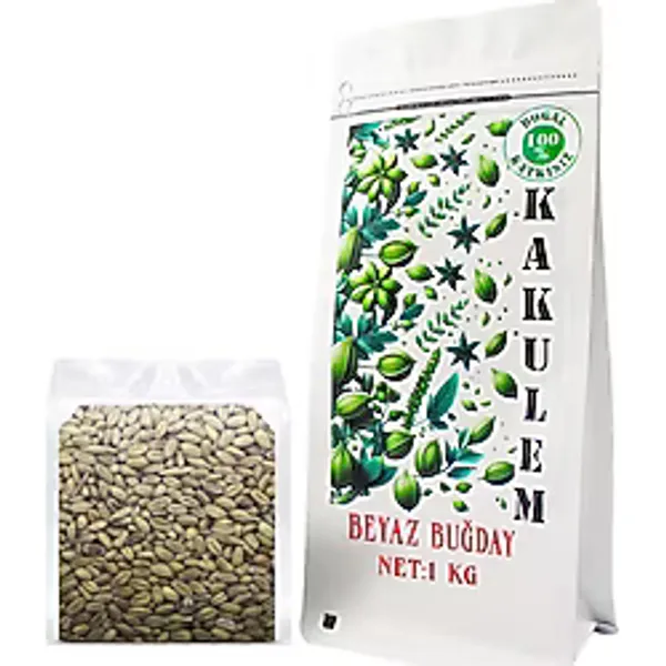 Kakulem SERTİFİKALI Tavuk Güvercin Yemi Yemlik Beyaz Buğday 1 KG