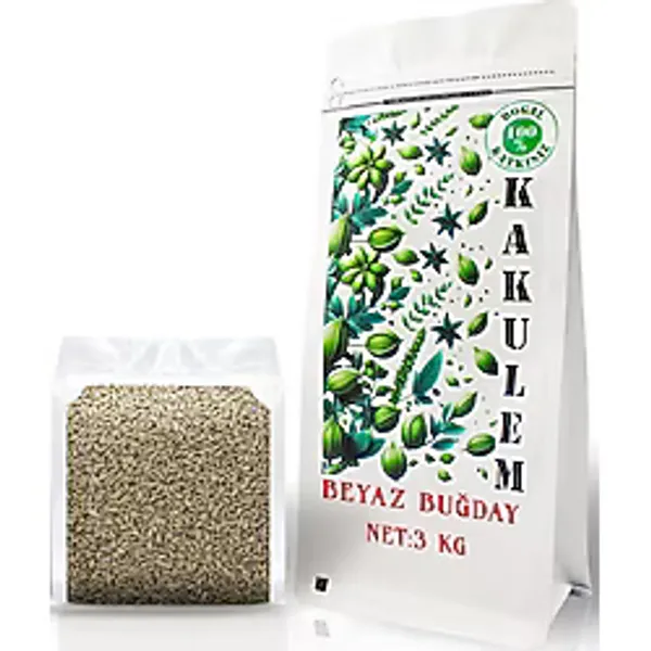 Kakulem Sertifikalı Tavuk Güvercin Yemi Yemlik Beyaz Buğday 3 Kg