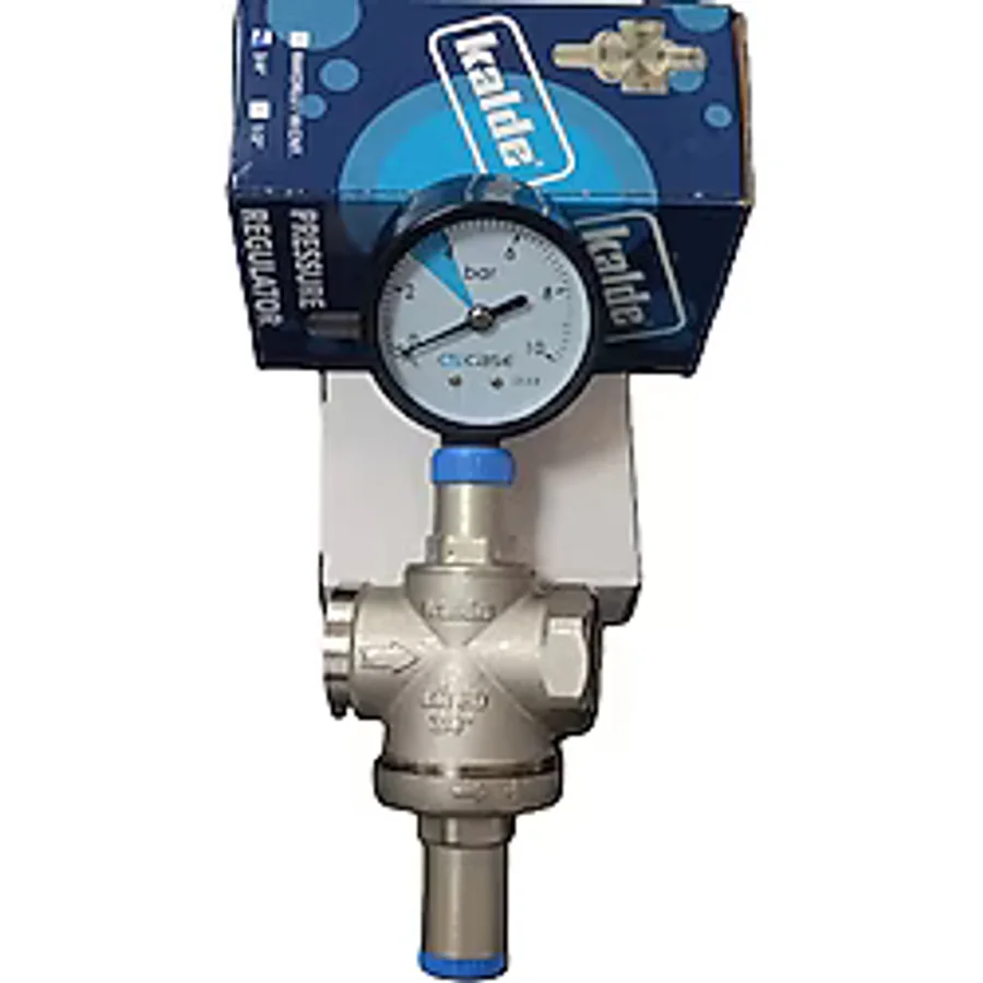 Kalde 3/4" DN20 Rekorsuz Su Basınç Düşürücü (Manometreli) - Pressure Reducing Valves (With Manometer)