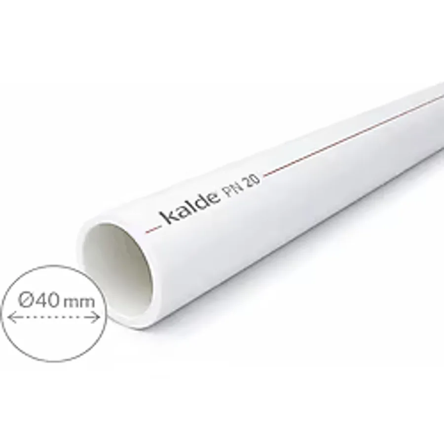Kalde PPRC Boru Profesyonel Temiz Su Borusu 40 mm 4 Metre