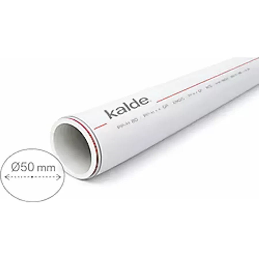 Kalde PPRC Kompozit Boru Profesyonel Temiz Su Borusu 50 mm 4 Metre