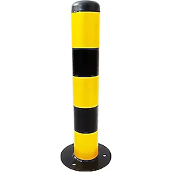 Kaldırım Demir Duba Sabit Park Dubası Metal Delinatör Park Bariyeri 50 Cm Siyah