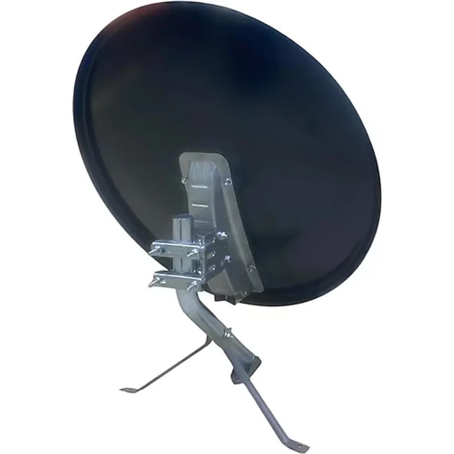 Kalın Saclı Siyah 70 Cm Uydu Çanak Anteni