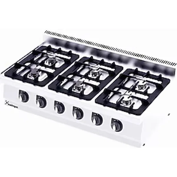 Kalitegaz C1270G 6'lı Brülörlü Set Üstü Gazlı Endüstriyel Ocak
