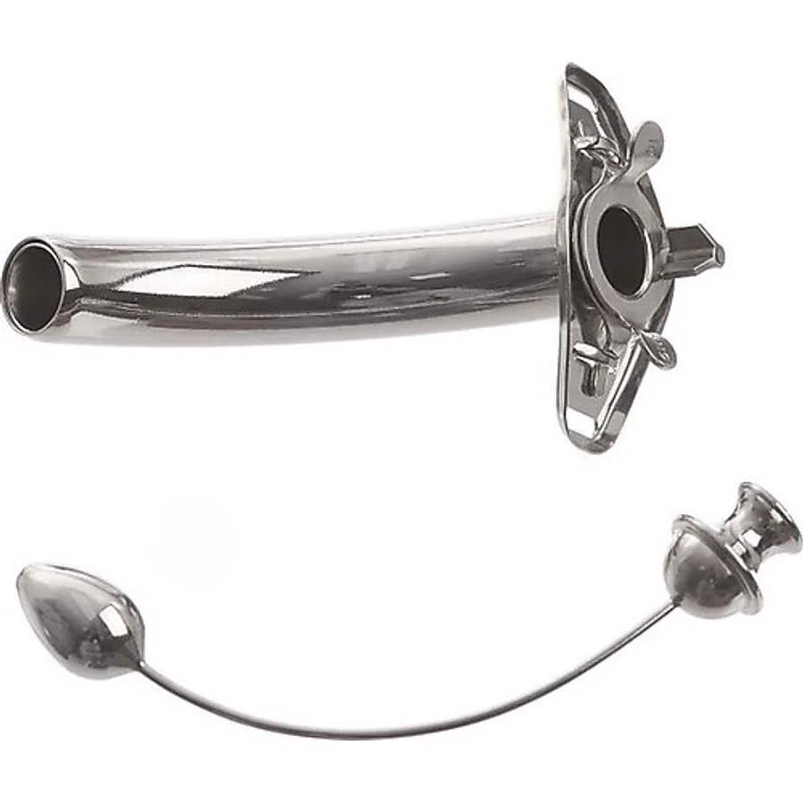 Kaliteli Medikal Gümüş Trakeostomi Kanülü Sesan 4/8mm - 1