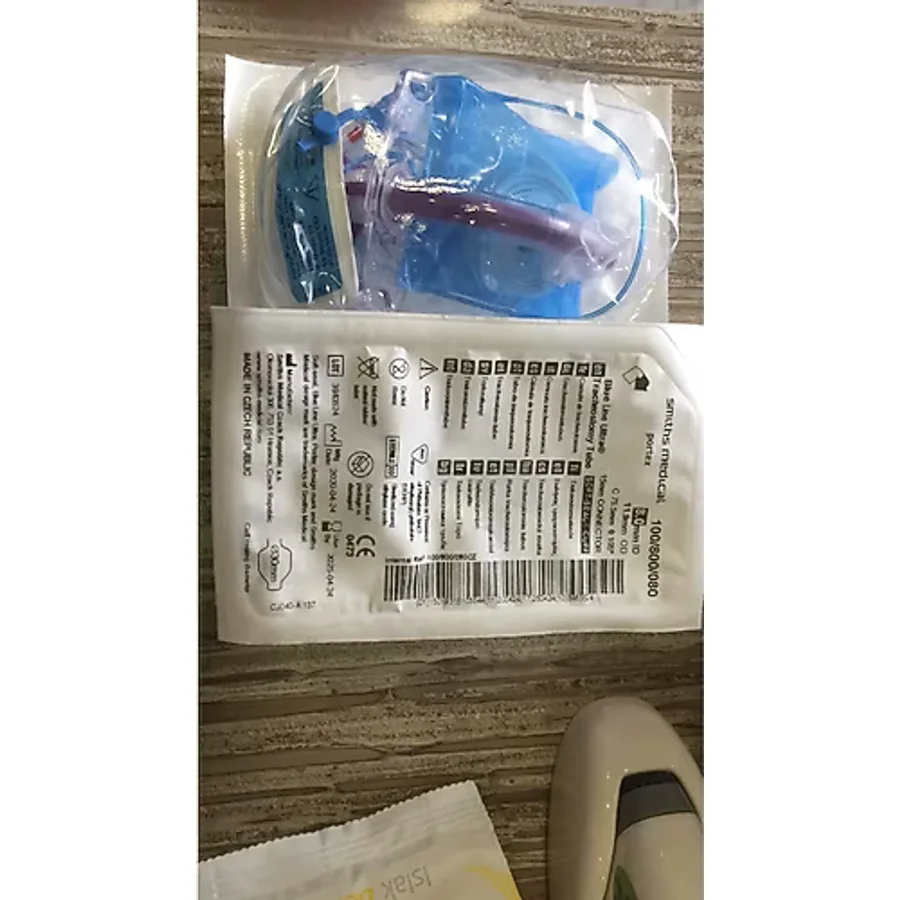 Kaliteli Medikal Kaflı Trakeostomi Kanülü Portex Blue Line Ultra 100/860/080 8.0