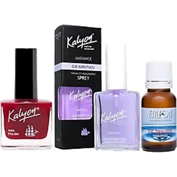 Kalyon Oje 208 + Oje Kurutucu Sprey 17 Ml + Oje Çözücü