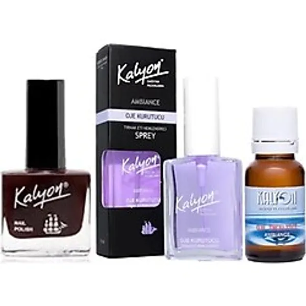 Kalyon Oje 211 + Oje Kurutucu Sprey 17 Ml + Oje Çözücü