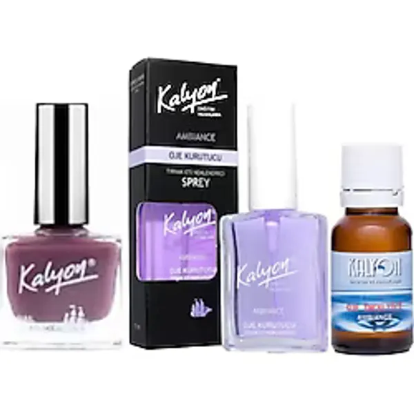 Kalyon Oje 304 + Oje Kurutucu Sprey 17 Ml + Oje Çözücü