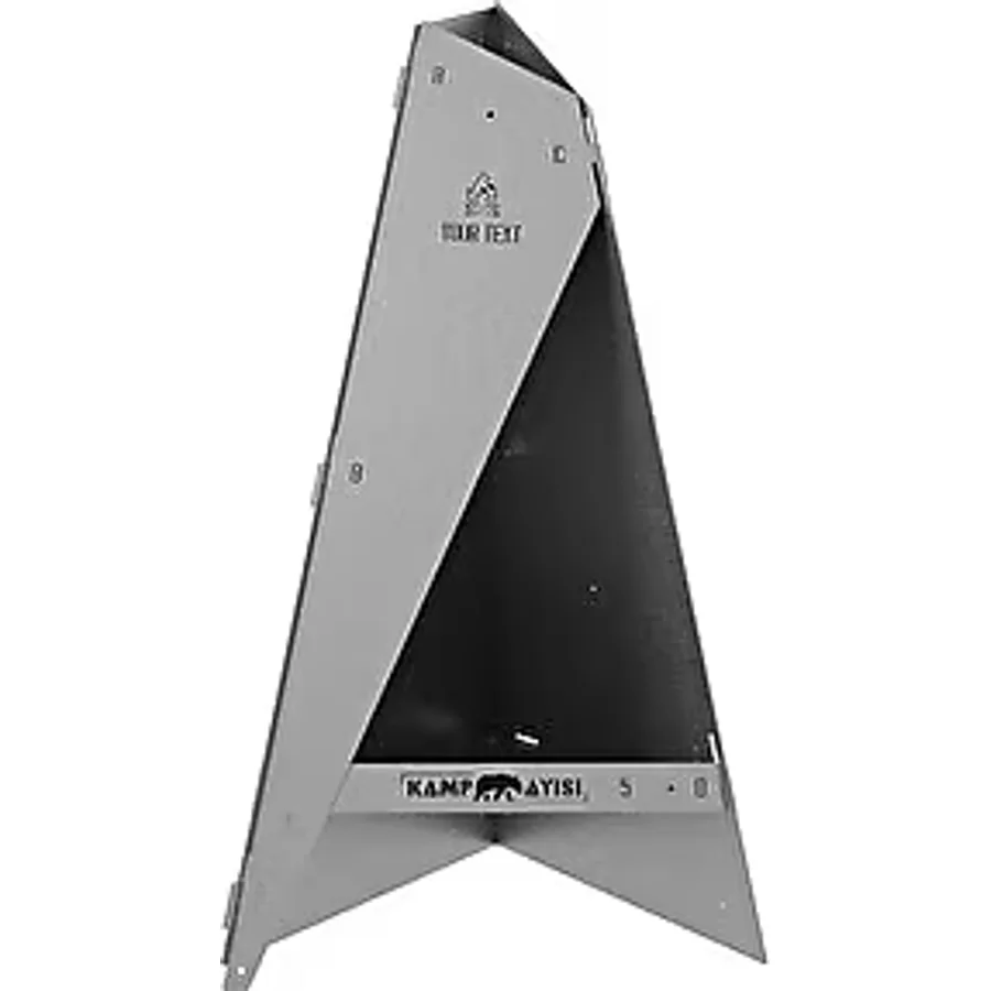 Kamp Ayısı BlazePeak Katlanabilir Outdoor Piramit Soba ve Taşınabilir Bahçe Şöminesi 3mm Galvaniz Çelik
