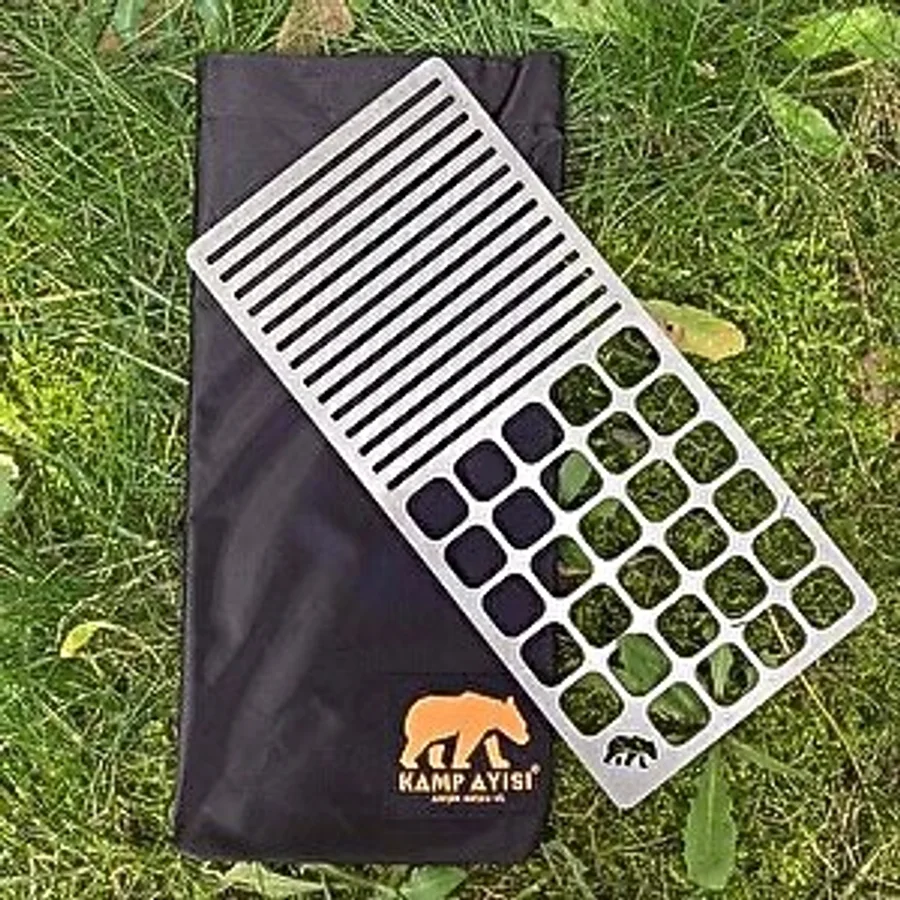 Kamp Ayısı DuoWire: Dikdörtgen Bushcraft Izgara Teli