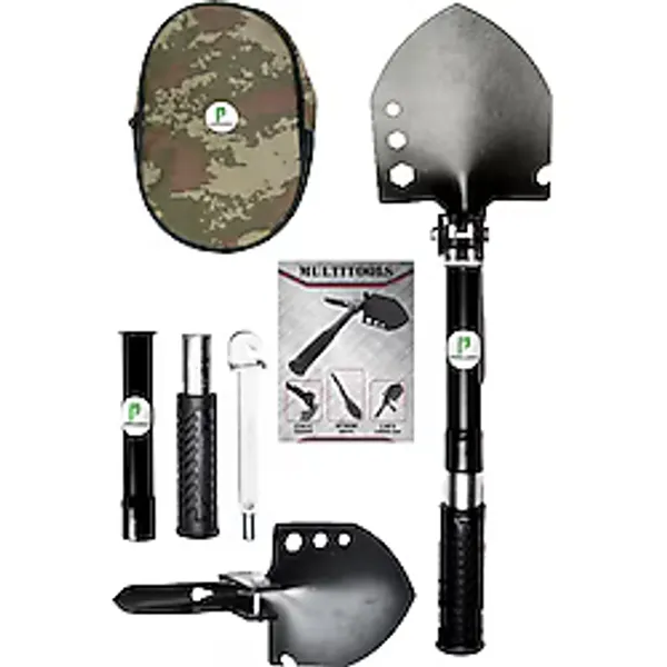 Kamp Küreği, Katlanır Multi Çelik Kürek, Çekiç, Çapa, Multitools Katlanır Kürek