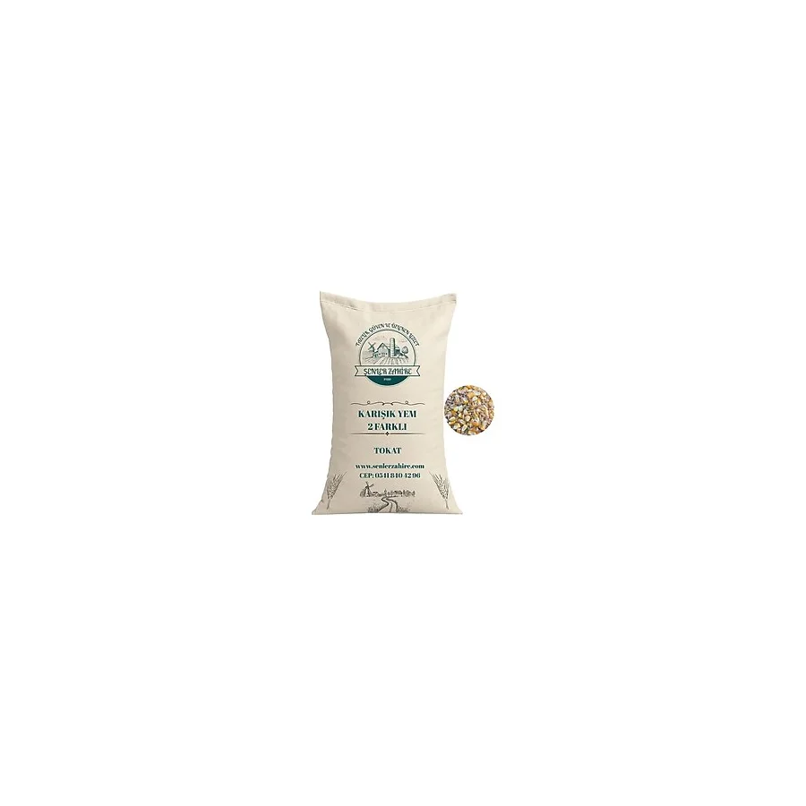 Kanatlı Yemi İkili Karışım - 1 Kg - Bütün Mısır, Buğday