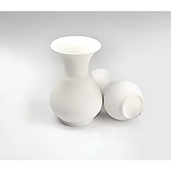 Kandil Vazo 15 cm - Seramik Bisküvi Boyanabilir Obje (Ham Ürün)