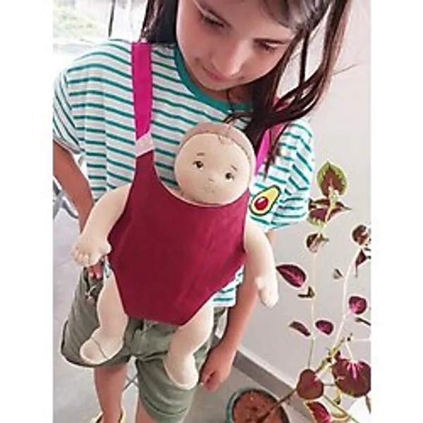 Kanguru Love Oyuncak Bebek Kanguru / 3-7 Yaş Bebek Taşıma Aksesuarı Yeni Tarz - Bordo