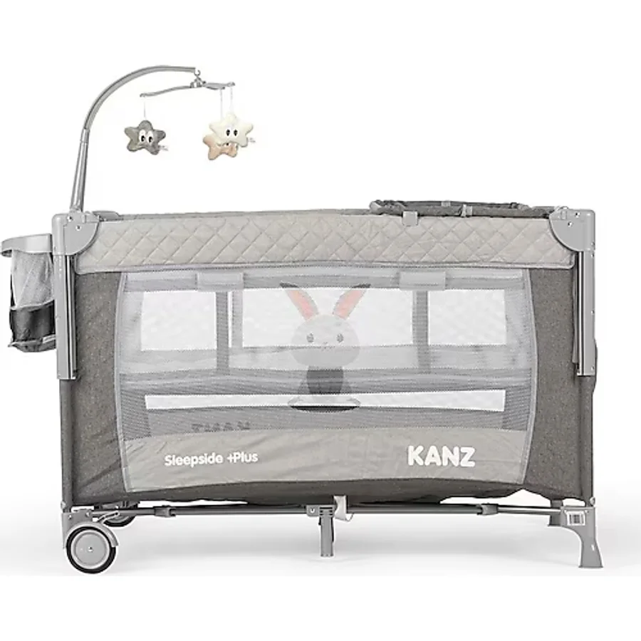 Kanz Sleepside +Plus Gri 70x110 cm Anne Yanı Oyun Parkı