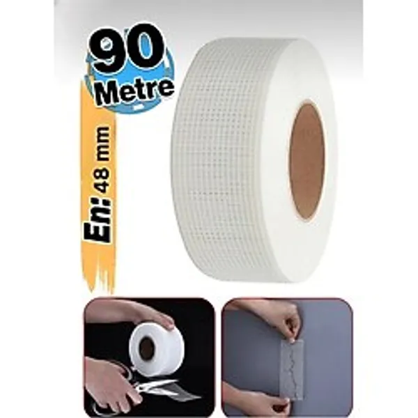 Kapmax Yapışkanlı Derz Bandı 48 mm 90 Metre Montalama Derz Bandı