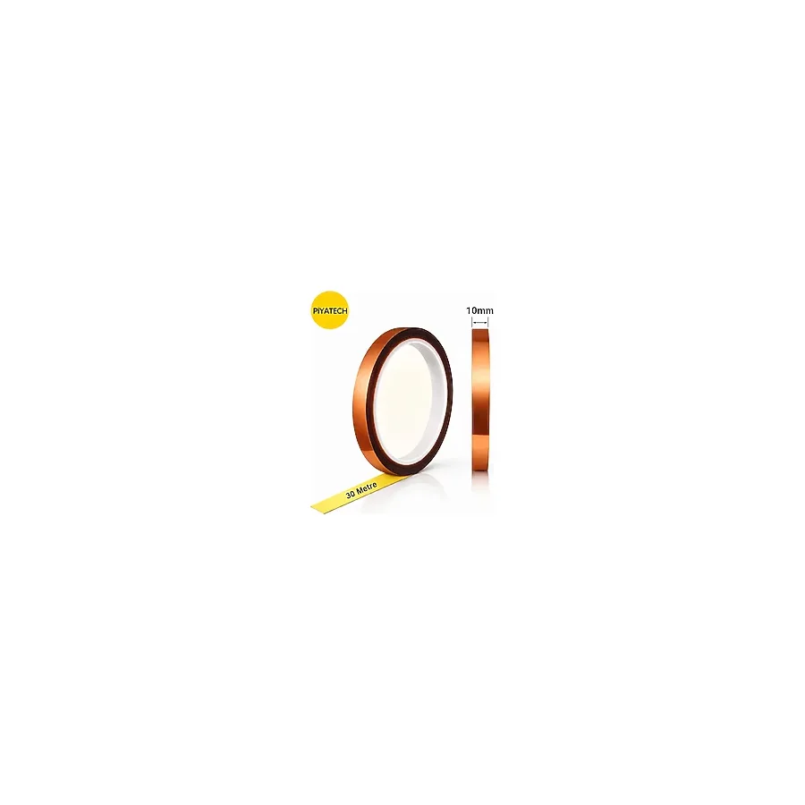 Kapton Yanmaz Bant Yüksek Isıya Dayanıklı Isı Bandı 15 mm X 30 Metre