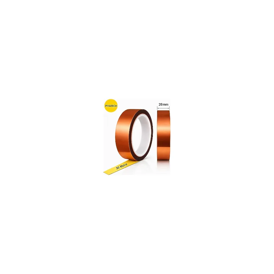 Kapton Yanmaz Bant Yüksek Isıya Dayanıklı Isı Bandı 20 mm X 30 Metre