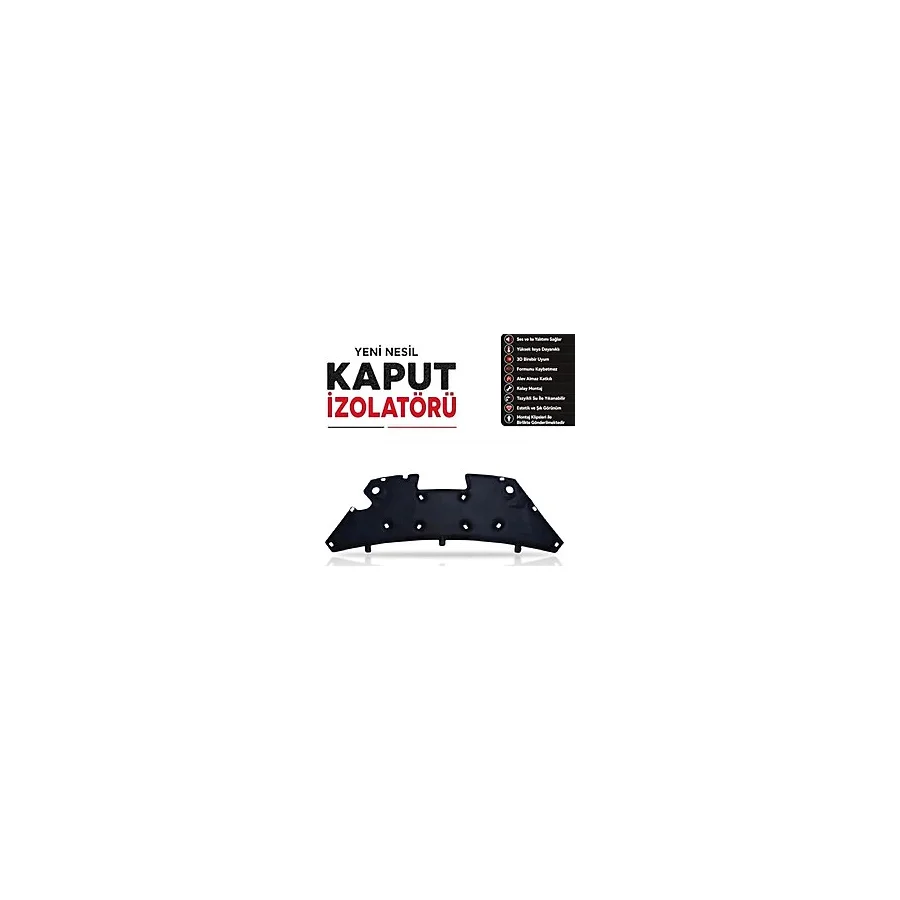 Kaput İzolatör Keçesi, Isı ve Ses Yalıtım Kaput Halı Kaplaması (Ford Tourneo Courier Kaput Altı İzolatörü (2014 - 2023 Arası))