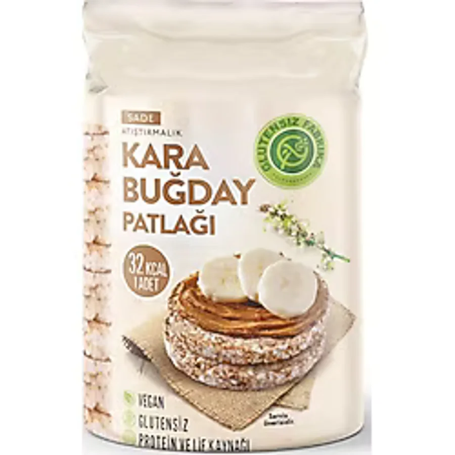 KARABUĞDAY PATLAĞI SADE 12 PAKET (100 Gram x 12 Paket)