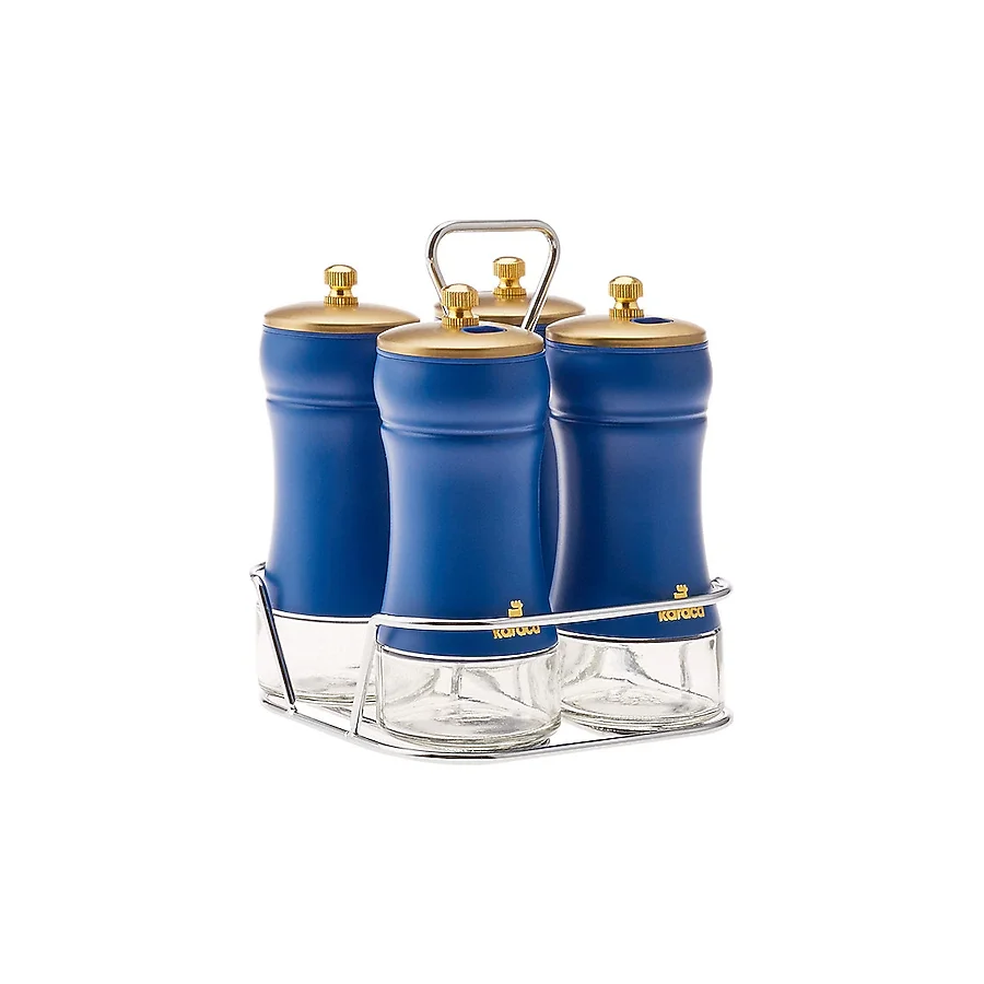 Karaca Blue Berry 5 Parça Standlı Baharat Takımı