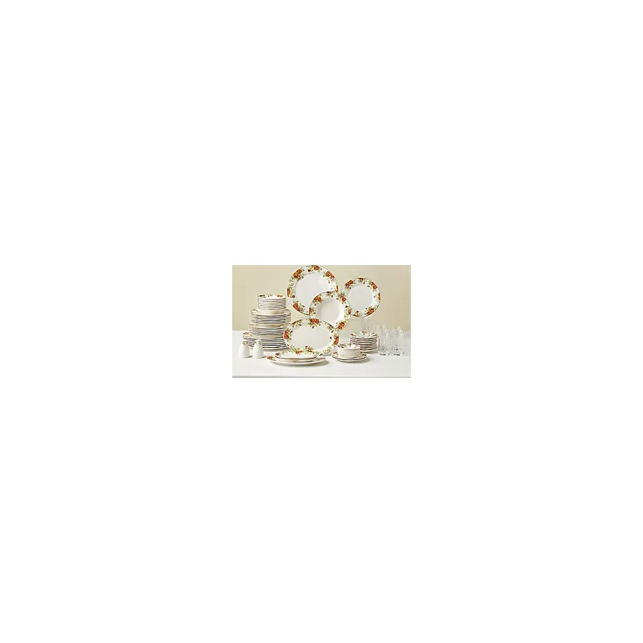 Karaca Elegance Bone Montebello 60 Parça 8 Kişilik Kahvaltı ve Yemek Takımı